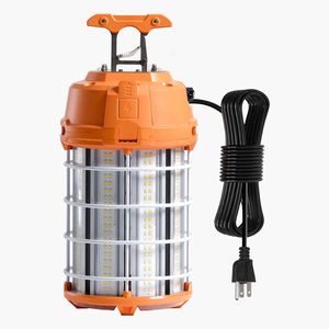 Durable 150W LED Temporary Work Light 19000 lm 5000K Water-Resistant with Ceiling Stand Linkable up to 6 Units for Job Sites