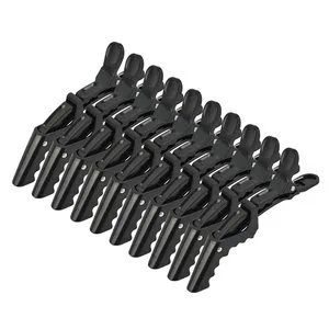 Ytbyt Plastic Sturdy Hair Clips 10 Pcs Black Alligator Styling Sectioning Professional Barber Salon Use