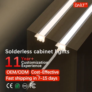 LED Sensor Recessed Cabinet Light 10x10mm Welding-Free UnderWardrobe Kitchen Customizable Length High Brightness Linear Light