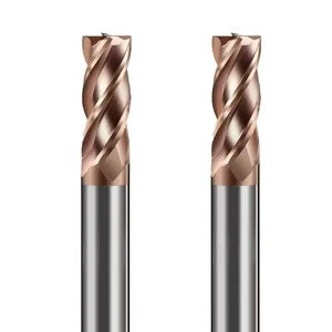 MZF4 Blade HRC55 Degree Tungsten Steel Milling Cutter Extended Alloy Coated Milling Cutter CNC Flat Bottom End Mill for Steel