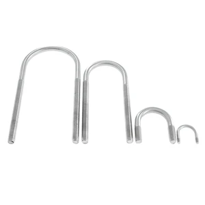 Wholesale Ss304 Stainless Steel U Bolt M4 M5 M6 M8 M10 M12 Stainless Steel Bolts and Nuts