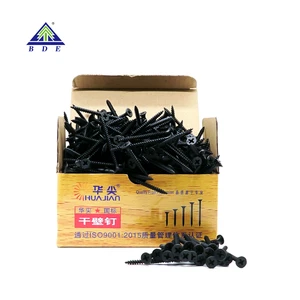 Metric Drywall Screw Bugle Head Gypsum Board Oxide Steel Screws Zinc Plated Countersunk DIY Black Screws