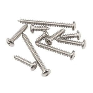 Wholesale Stainless 304 316 Round Head Self Tapping Screw Cross Plate Head Tip Tail Self-tapping Screws