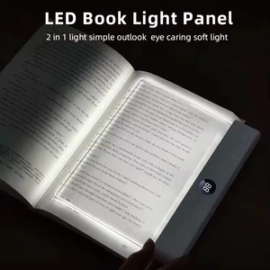 Rechargeable LED Book Reading Light 3 Color Temperature Dimmable Eye Care Night Reading Lamp With Timer