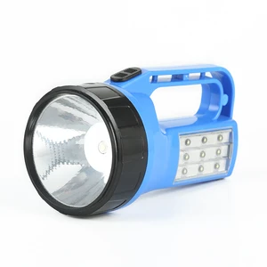 Wholesale Factory IP65 Rated 1200mAh Lead Acid Battery Camping LED Rechargeable Searchlight with 12h Lighting Time