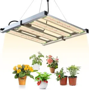 320-1600W Full Spectrum Grow Light Plant Grow Lamp with Dimming for Indoor Plants Plug and Play 180 Foldable Grow Light Fixture