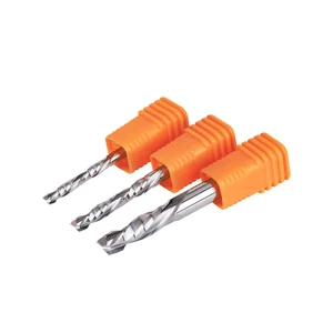 MTSLONG Cut Solid Carbide End Mill Router Bits 2 Flutes 45 Helix 60HRC Customizable Spiral Milling for Wood PVC Resin ODM/OEM
