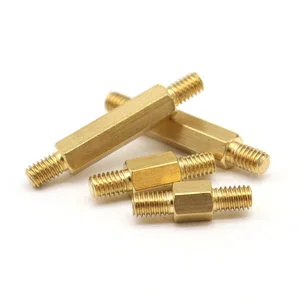 M3M4 National Standard Double-headed Hexagonal Stud Copper Column Screw Rod Butt Threaded Screw Support Isolation Column