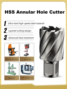 High Speed Steel Annular Hole Cutter Magnetic Drill Accessory for Precise Metal Drilling Magnetic Drywall Cutter