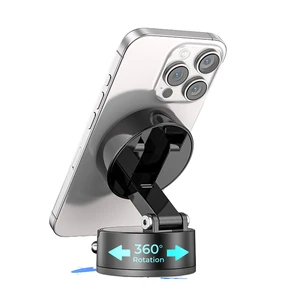 For Trending Strong Grip Vacuum Magnetic Suction Leakproof ABS Plastic Phone Stand Windscreen Dashboard Mobile Phone Holders