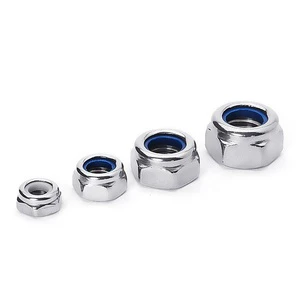 YPH Stainless Steel Carbon Steel Din985 Nylon Nut M2 M2.5 M3 M4 M5 M6 M8 Customized Nylon Lock Nuts