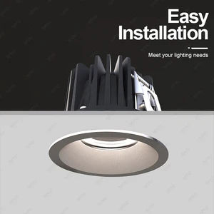 7w 10w 15w 20w 30w Modern Style Recessed LED Downlight Project Down Light IP44 Commercial LED Spot Light for Hotel Application