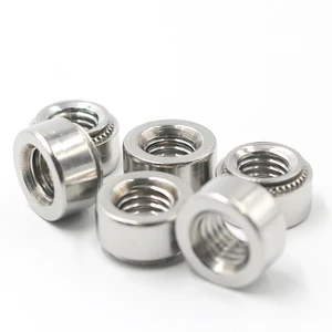 Customized Anti-Slip M2.5M3M4M5M6M8M10 Stainless Steel Zinc Plated Self Locking Nut Self Locking Clinching Nut for Metal Sheet