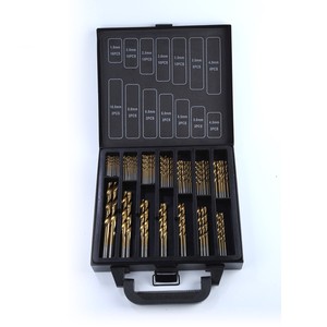 99pc Metric DIN338 Titanium HSS Twist Drill Bit Set Tool Kit Steel Hss M42 Metal Cobalt Drill Bit Set Box For Drill Steel Metal