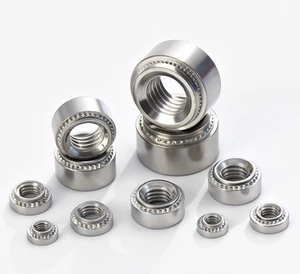 TingFeng TF-LL-031702 M3-M6 Stainless Steel Self Clinching Pozidriv Nut Zinc Plated Press Fit Flush Blind Rack/Panel Mount Class