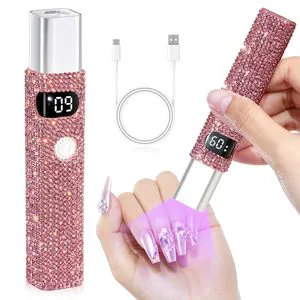 Custom H1 High Quality Mini 3W LED UV Lamp Professional Nail Salon Rechargeable Battery Power Supply Gel Mini Nail Lamp