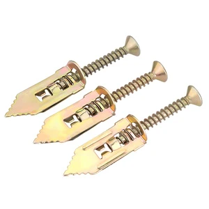 Drywall Expansion Screws Plug, No-Drill Self Drilling Anchors Gypsum Board Fasteners Airplane Style Wall Plugs with Screws