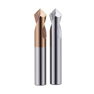 90 Degrees Integral Carbide Center Drill Bit 60/120 Fixed-Point Chamfered Cutter Drill Centering Positioning
