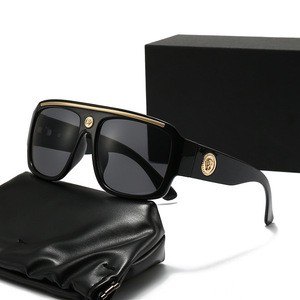 Hot Selling Large Full Frame Sunglasses Versatile UNISEX PC Gray UV400 Fashionable Dropshipping Gift Light Weight Comfortable