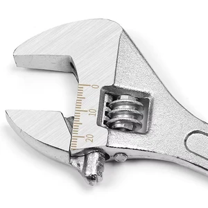 Factory Customized Carbon Steel and CRV Fine Polished Adjustable Wrench in Chrome for Industrial DIY Repairing and OEM Support