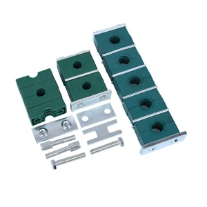 High Precision Zinc Finish Clamp Carbon Fiber Tube Two-hole Quick Locking Stainless Steel Pipe Clamp for Large Bore