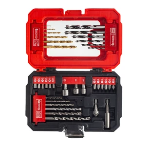 KAFUWELL BS25304E 35 Pcs Hss Drill Set Drill Bits For Wood Wood Chisels Firewood Drill Bit