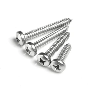 M2.3 M2.6 M3 M3.5 M3.9 M4 M4.2 M4.8 #6 #8 #10 Stainless Steel 304 Self Tapping Wood Phillips Pan Head Screws