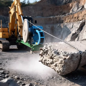 2026 New Model Stable Excavator Mounted Wire Saw Powerful Hydraulic Wire Saw Hard Rock Wire Saw for Mine Project