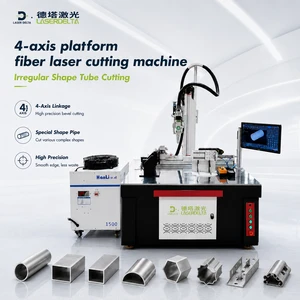 1500W 6000W Fiber Laser Pipe Cutting Machine 4-Axis 3D CNC For Round Square Rectangular And Irregular Special Shape Metal Tube