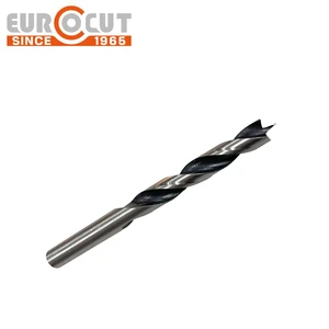 EUROCUT High Speed Steel Woodworking Brad Point Drill Bits for Wood Drilling