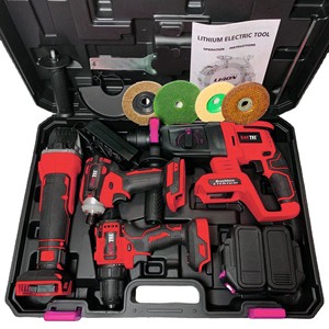 Saktec Cordless Electric Power Drills Hand Held Portable Battery Wrench Screwdriver Cordless Drill Machine Sets