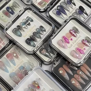 2026 Random Style 10Pcs Handmade Nail Artificial Fingernails Wholesale False Nails Press on Nails New Fashion High Quality
