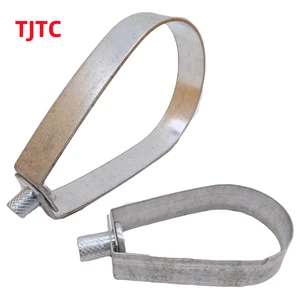 Galvanized Brace High Strength Pipe Clamp Bands Loop Pipe Hanger Clamps