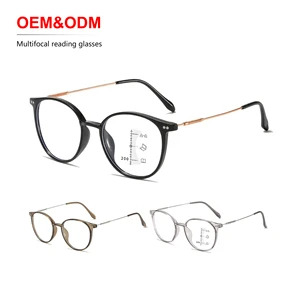 Blue Light Blocking Progressive Multifocal Reading Glasses Lightweight HD Fashion Elderly Men Women Comfortable Fit
