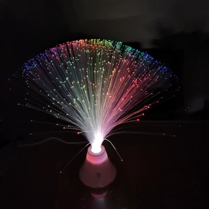 Beautiful Color Changing LED Fiber Optic Lights IP65 Rated AAA Battery Powered ABS Plastic