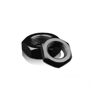 Industrial Chinese Factory Price DIN 934 ASME ANSI B 18.2.4.1M B 18.2.2 8 10 12 M4-M100 Black Oxide Hex Jam Nut Thin Nut
