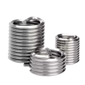 China Factory Supply 304 Stainless Steel Threaded Insert Nuts M4 M6 Heli-coil Metric Thread Inserts