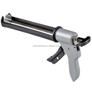 Super Power 4000 Newton Heavy Duty Manual Caulk Gun 300/310ml 18:1 Thrust Ratio Iron Cartridge and Silicone Gun