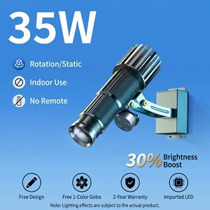 Custom 35W LED Logo Projector Advertising Light for Shop Bar Party IP68 Waterproof W/ Smart App Remote Control Rotation Static