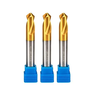 90Degree Single Crystal Diamond Titanium Coated Drill Bit 2 Flute CNC Centering OEM Customizable Chamfer Countersink 3mm-20mm