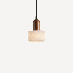 Natural Alabaster Linear Pendant Lamp Bedside Kitchen Island Bar Entrance Decorative chandelier Lights