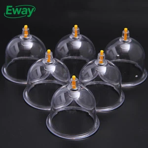 EwayHealth One-time Plastic Suction Cup Set-Vacuum Therapy Cupping Device CE Certified Lifetime Warranty Strong Suction Power