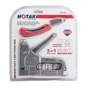 Heavy Duty Strength Stapler CRV Steel Furniture Portable Staple Gun