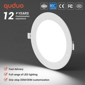 Ultra Slim Commercial Lighting Office Hotel Home Iron 7W 10W 12W 20W 24W Ceiling Recessed LED Downlight