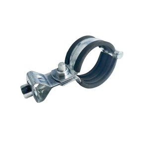 Steel Conduit Pipe Clamp Hanger Clamps Factory Standard Connection Plastic Pipe Clip Rubber Cladding