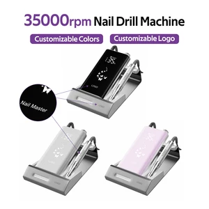 Brushless Motor High Torque 35000RPM Nail Sander Portable Wireless Rechargeable Salon Use Professional Electric Nail Drill