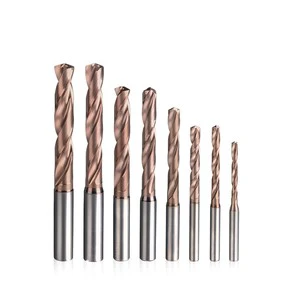 3XD 5XD Internal Cooling Carbide Twist Drill Bit TiAlN Coated CNC Metal Drilling Tool for Steel