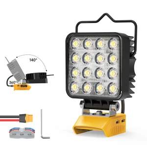 Cordless Industrial Grade IP65 Rated LED Work Light with Battery Power for Workshop & Road Flood Lighting