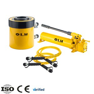 Budget-Friendly Durable 30T High Pressure Double Acting Hollow Plunger Hydraulic Cylinder and P84 Hand Pump