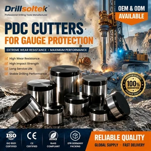 Drillsoltek PDC Cutters For Gauge Protection Polycrystalline Diamond Compact Cutters For Oil Gas Mining Drill Bits